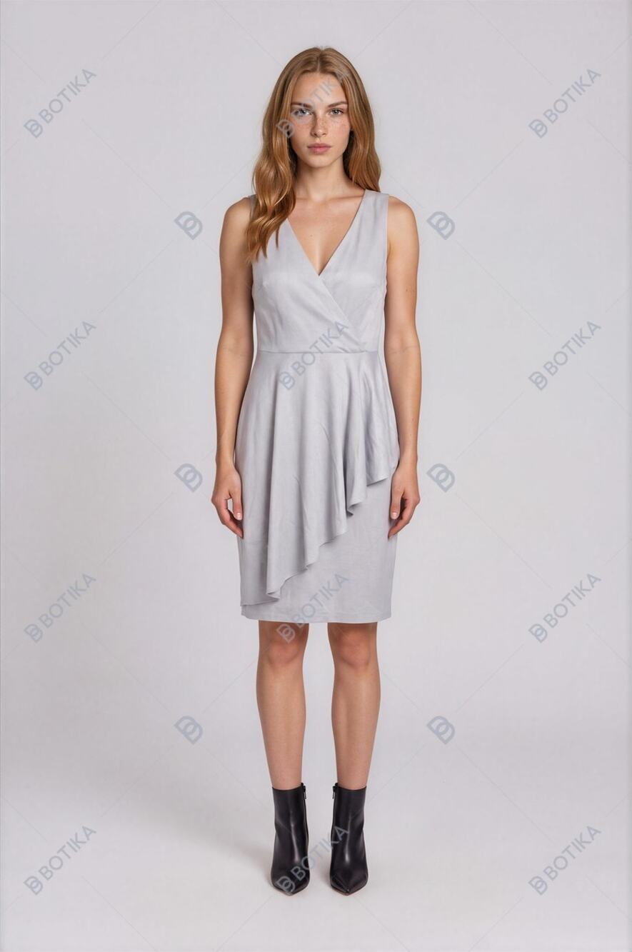 Banana Republic Midi Dress Size 10 NWT Grey Sleeveless